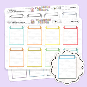 Stitched Full Box Planner Stickers