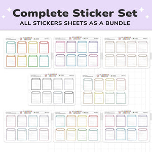Stitched Full Box Planner Stickers