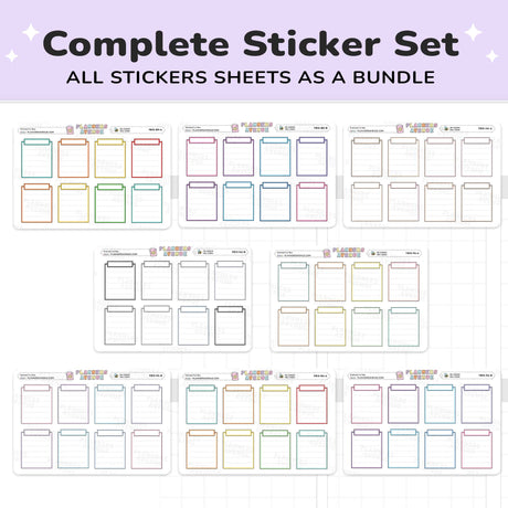 Stitched Full Box Planner Stickers