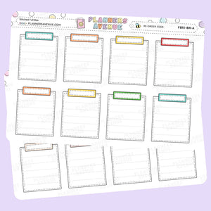 Stitched Full Box Planner Stickers