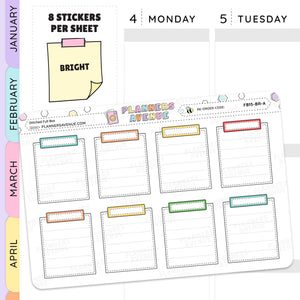 Stitched Full Box Planner Stickers