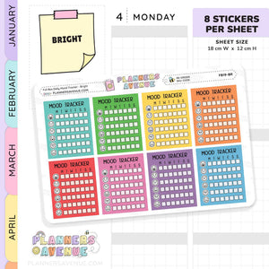 Daily Mood Tracker Stickers