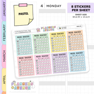 Daily Mood Tracker Stickers