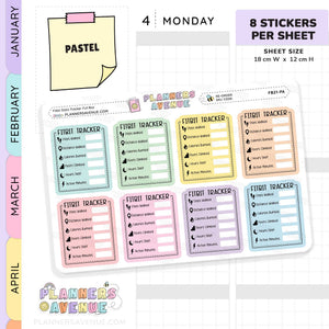 Fitbit Stats Tracker Planner Stickers