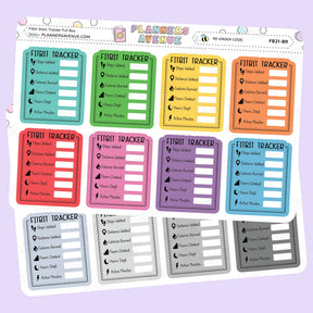Fitbit Stats Tracker Planner Stickers