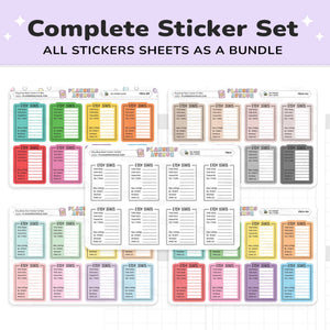 Etsy Shop Stats Tracker Planner Stickers