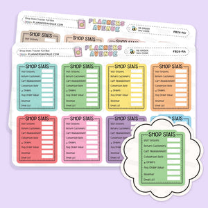 Shop Stat Tracker Planner Stickers
