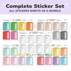 Shop Stat Tracker Planner Stickers