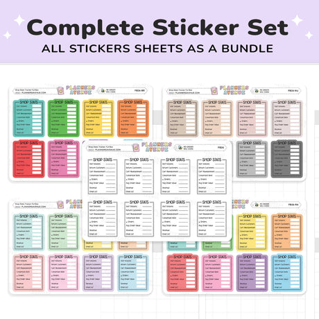 Shop Stat Tracker Planner Stickers