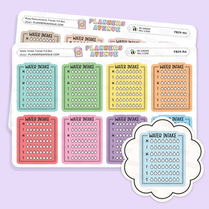 Weekly Water Intake Tracker Stickers