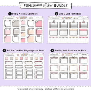Functional Planner Sticker Kit