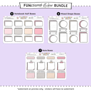 Functional Planner Sticker Kit