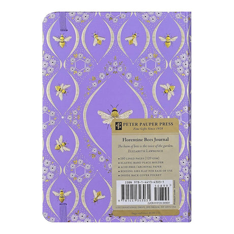 Florentine Bees Journal Notebook - Lined