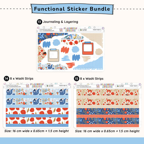 Wonderland Functional Planner Stickers