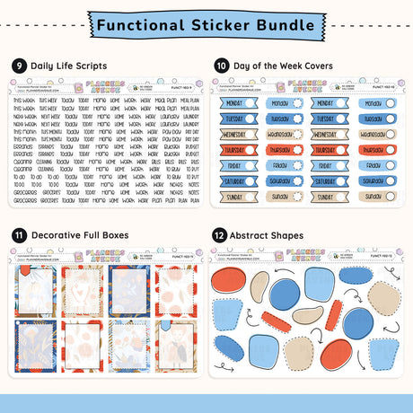 Wonderland Functional Planner Stickers