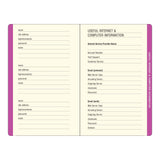  Internet Address & Password Book