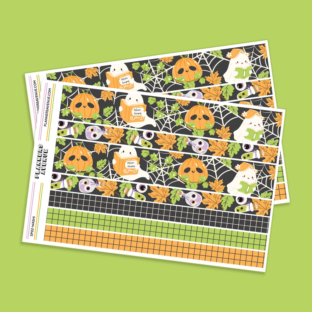 Halloween Ghost Potions Decorative Washi Strip Stickers