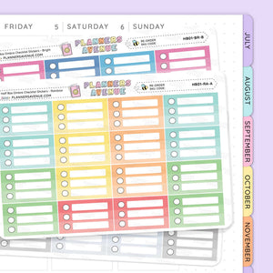 Half Box Ombre Checklist Stickers
