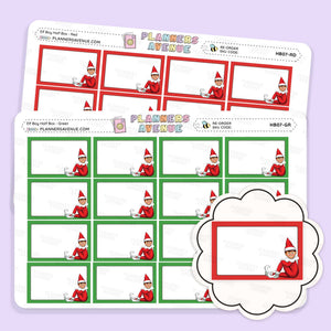 Christmas Elf Half Box Stickers
