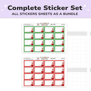 Christmas Elf Half Box Stickers