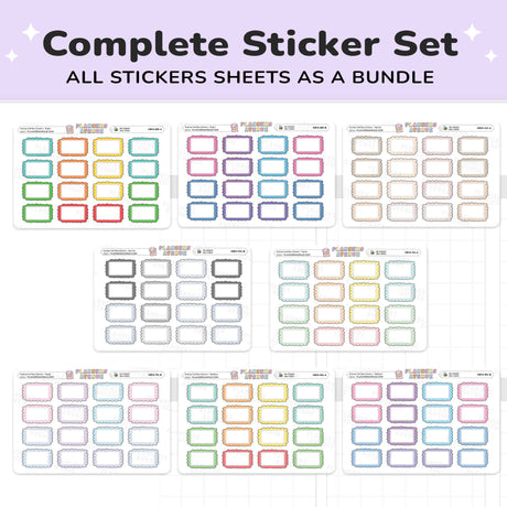 Scallop Half Box Planners Stickers