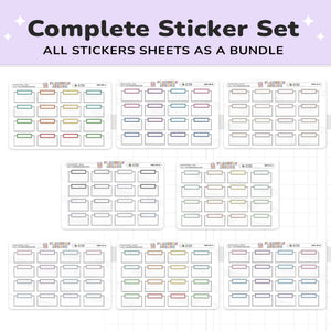 Stitched Half Box Planner Stickers