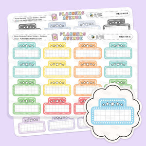 Movie Marquee Tracker Planner Stickers