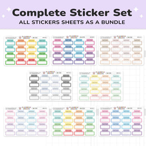 Movie Marquee Tracker Planner Stickers