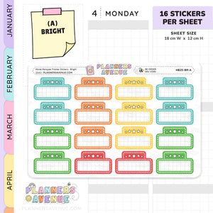 Movie Marquee Tracker Planner Stickers