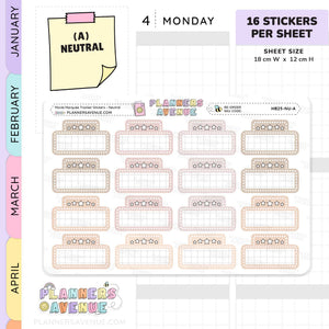 Movie Marquee Tracker Planner Stickers