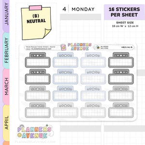 Movie Marquee Tracker Planner Stickers