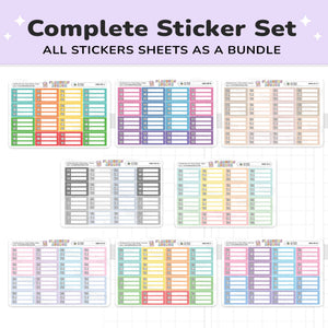 Meal Plan Tracker Stickers