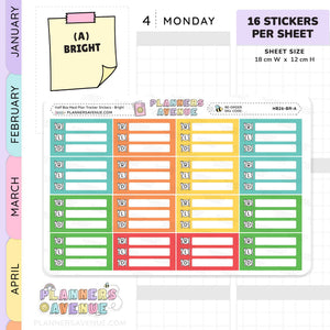 Meal Plan Tracker Stickers