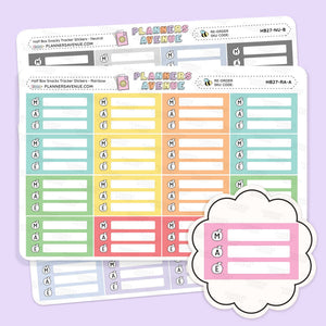 Snack Meal Plan Tracker Stickers