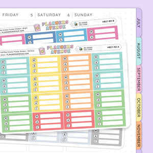 Snack Meal Plan Tracker Stickers