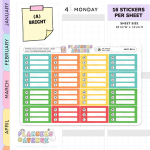 Snack Meal Plan Tracker Stickers