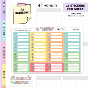 Snack Meal Plan Tracker Stickers