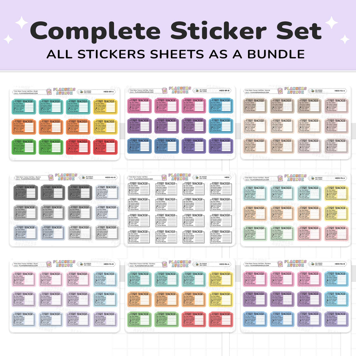 Fitbit Tracker Stickers