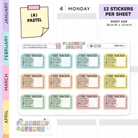 Fitbit Tracker Stickers