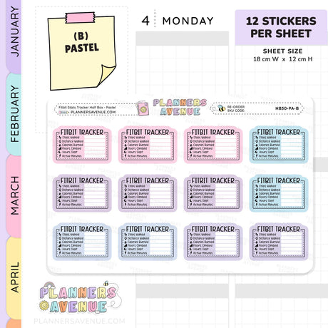 Fitbit Tracker Stickers