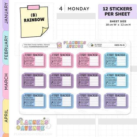 Fitbit Tracker Stickers