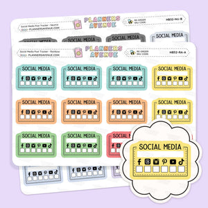 Social Media Post Tracker Stickers