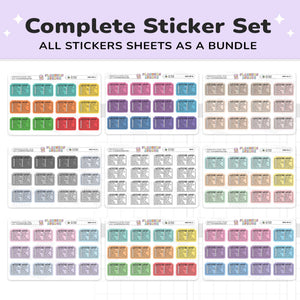 Weekend Routine Planner Stickers - Checklist Box