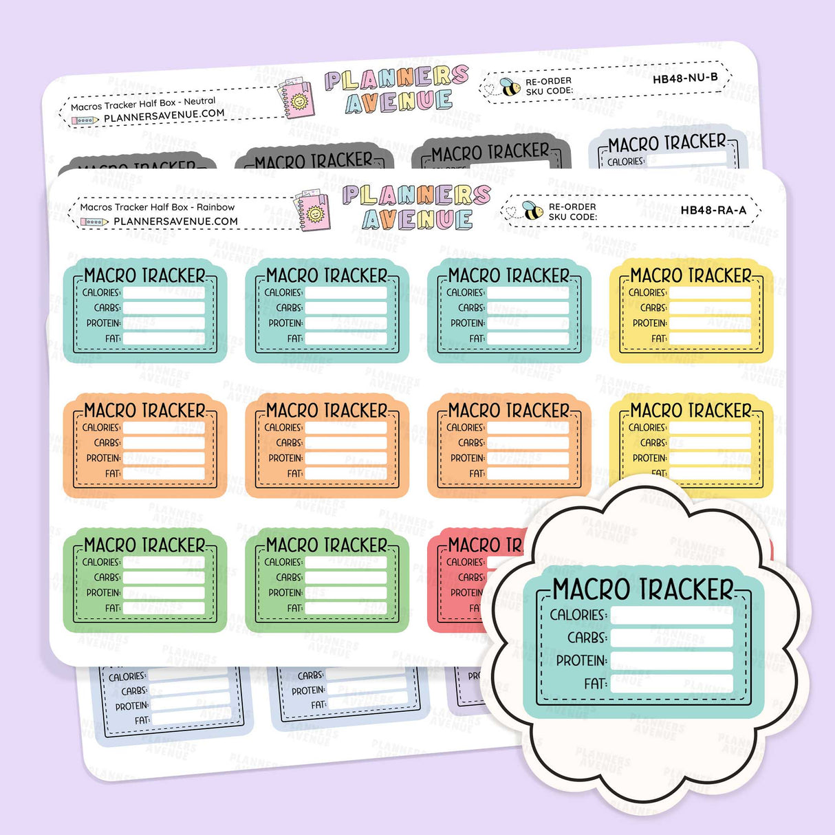 Maros Tracker Stickers - Half Box