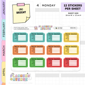 Maros Tracker Stickers - Half Box