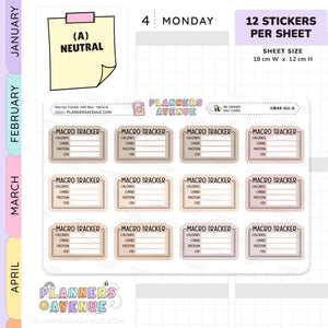 Maros Tracker Stickers - Half Box