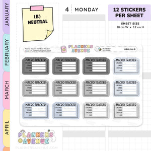 Maros Tracker Stickers - Half Box