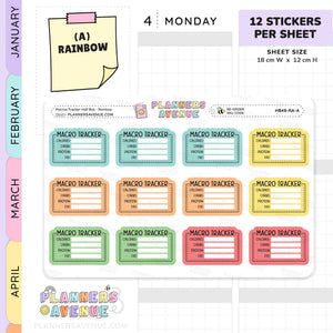 Maros Tracker Stickers - Half Box