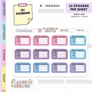 Maros Tracker Stickers - Half Box