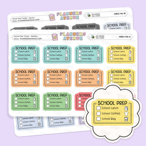 School Prep Planner Stickers